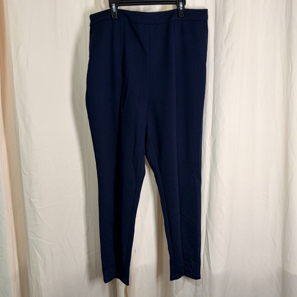 Navy Slim Dress Pants Ladies Size 1X